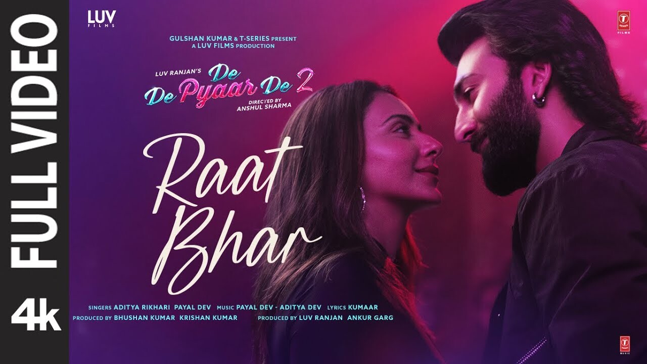 Raat Bhar music video song mp4 mobile download